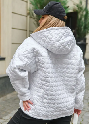 Женская куртка с капюшоном деми батал 50-52, 54-56, 58-60 ,  1632 /кудгм8 фото
