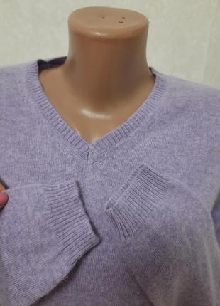 Новый свитер пуловер лавандовый цвет шерсть кашемир10 фото