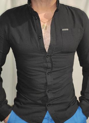 Стильна нарядна катон фланелева брендова сорочка рубашка .firetrap.m