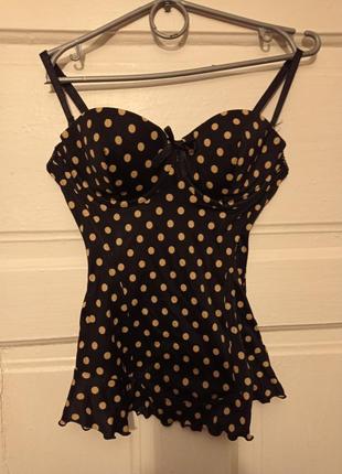 Стильный корсет в горошек