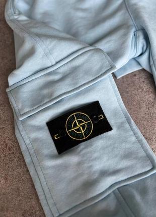 Шикарний костюм трьохнитка stone island // спортивний костюм = кофта + штани6 фото