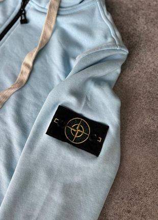 Шикарний костюм трьохнитка stone island // спортивний костюм = кофта + штани4 фото