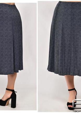 Женская длинная юбка на лето свободного кроя большого размера с 50 по 70