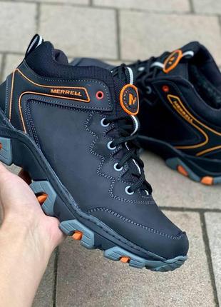 Кожаные зимние теплые тёплые кроссовки
merrell