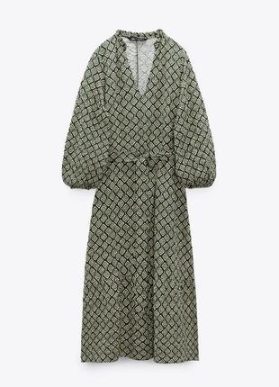Платье с геометрическим принтом zara