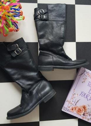 Демісезонні кожані сапоги