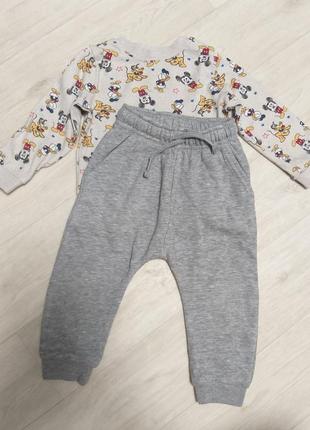 Штаны спортивные теплые на 12-18м