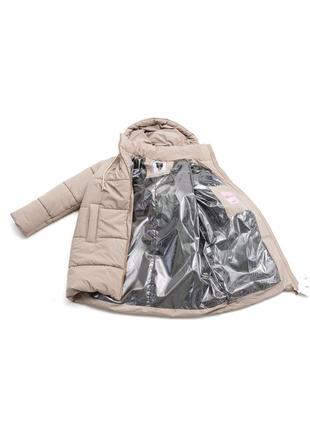 Зимняя женская удлиненная куртка в 6 цветах размер:42 44 46 48 50 526 фото
