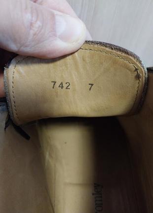 Високоякісні люксові стильні  повністю шкіряні брендові черевики russell&bromley6 фото