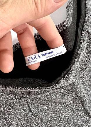 Женские брюки zara / размер s / zara / брюки клеш / расклешенные брюки / блестящие брюки / вечерние брюки5 фото