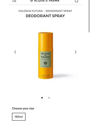 Acqua di parma colonia futura deodorant spray, неймовірний спрей для тіла6 фото