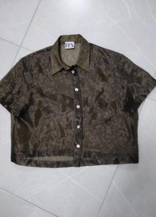 Блузка из органзы прозрачная ffy