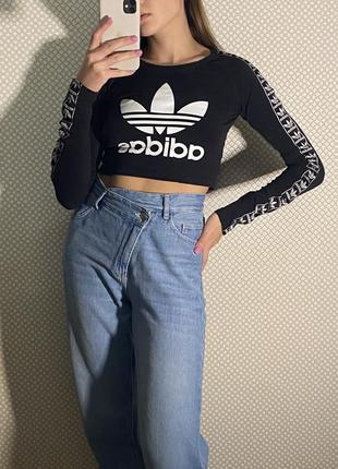 Женский укороченный лонг adidas