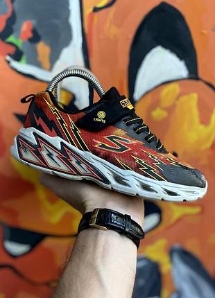 Skechers lights кроссовки 33 размер детские яркие оригинал