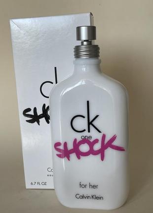 Ck one shock for her by calvin klein edt 200 ml