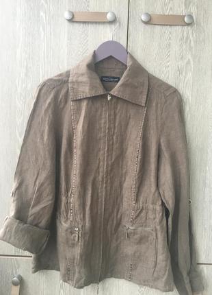 Пиджак sixth sense m-l лён 100%2 фото