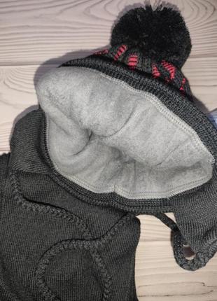 Grans польша шапка шарф теплый набор для малышей2 фото