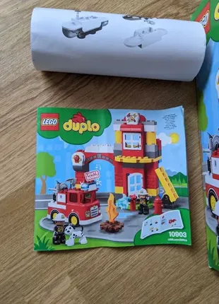 Дитячий конструктор lego duplo пожежне депо fire station 5