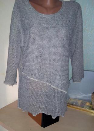 Джемпер жіночий сірий.