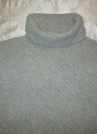 Preview теплый свитер под горло в рубчик шерсть, ангора2 фото