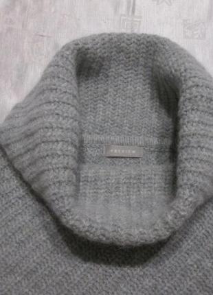 Preview теплый свитер под горло в рубчик шерсть, ангора3 фото
