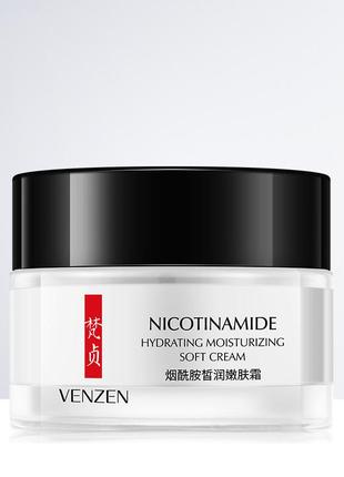 Крем для обличчя з нікотинамідом venzen nicotinamide hydrating soft cream