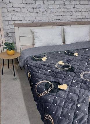 Двухстороннее флисовое покрывало