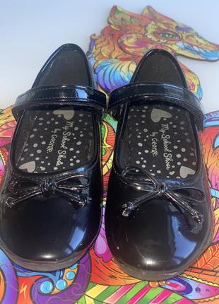 George туфлі шкільні лакові, туфлі балетки в школу