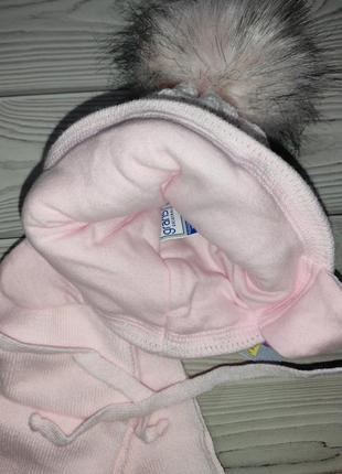 Grans польша шапка шарф зимний набор для новорожденных3 фото