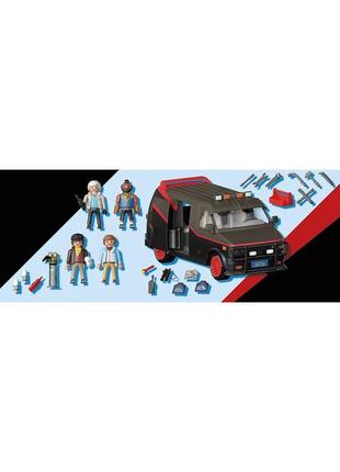 Playmobil a-team van – автомобиль с богатым внутренним оборудованием, а также легендарными персонажами.7 фото