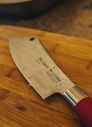 Удивительный кухонный нож dick ajax red spirit, поварской нож 20 см, красный, 435 x 105 x 352 фото