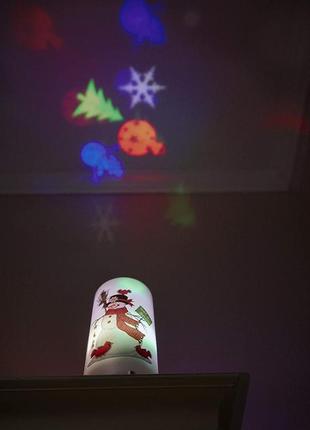 Рождественская светодиодная проекционная лампа, рождественский светодиодный проектор.2 фото