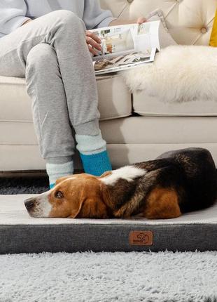 Bedsure memory foam dog bed extra large - ортопедичний матрац для собак  xxl , яку можна мити3 фото