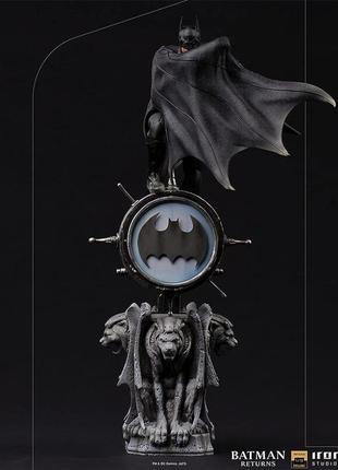 Iron studios deluxe: batman returns - художня масштабна статуя бетмена (1/10) (dccbat43921-10)(вітрина)iron studios deluxe: batman8 фото