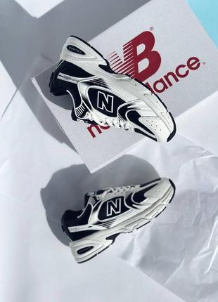 Утепленные кроссовки new balance 530 black &amp; white3 фото