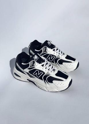 Утепленные кроссовки new balance 530 black &amp; white