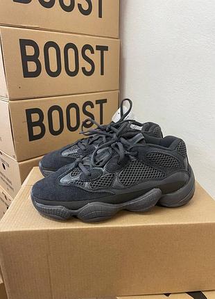Кросівки adidas yeezy 500 black,new, преміум якість
