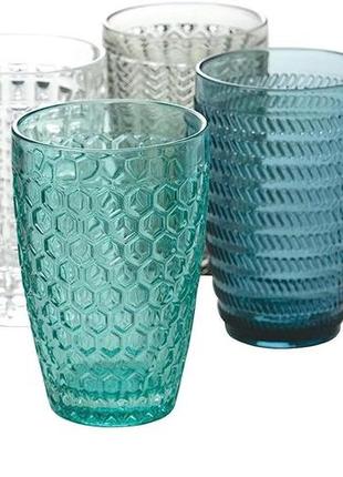 Набір склянок villa d'este home tivoli geometry set of 6 glass drinks glasses 380 мл1 фото