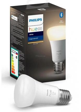 Умная лампа philips hue single bulb e27 9w (60 вт)