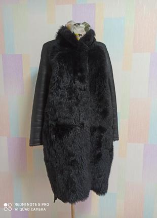 Стильна тепла ідеальна дублянка на дві сторони,натуральне хутро,овчина