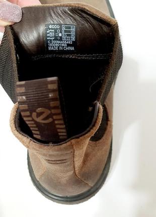 Мужские кожаные ботинки челси ecco crepetray hybrid оригинал7 фото