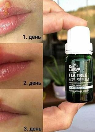 Сыворотка sos с маслом чайного дерева dr.tuna tea tree sos serum farmasi3 фото