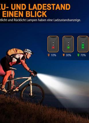 Модернизированный светодиодный велосипедный фонарь deilin