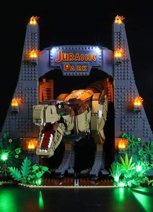 Набір lightailing світильників для моделі будівельних блоків (jurassic world jurassic park: t. rex rampage), комплект світлодіодни