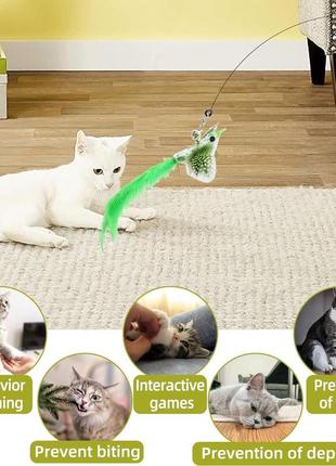 (уцінка! без присоски) інтерактивна іграшка для котів sunwuun3 фото