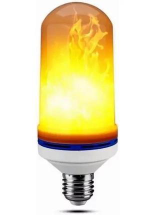 Лампа/лампочка світильник з ефектом полум'я led flame bulb | імітація вогню е27 4шт1 фото