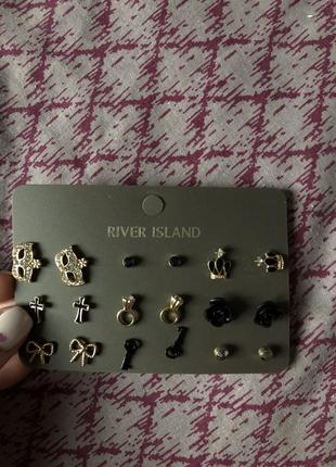 Сережки river island