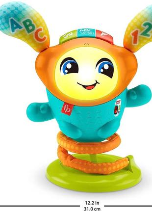 Fisher-price dj bouncin beats, интерактивная музыкальная обучающая игрушка с подсветкой и подпрыгивающим движе3 фото