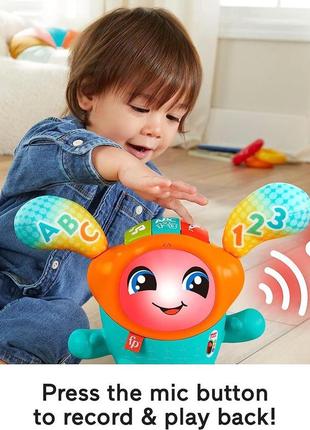 Fisher-price dj bouncin beats, інтерактивна музична навчальна іграшка з підсвічуванням і підстрибуючим рухом для немовлят і малюкі