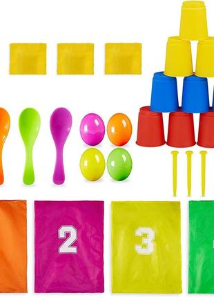 (уцінка! неповна комплектація) relaxdays 10028884 дитяча вечірка набір 3 в 1